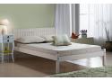 4ft6 Double Rio White Washed Wood Painted Shaker Style Bed Frame 3